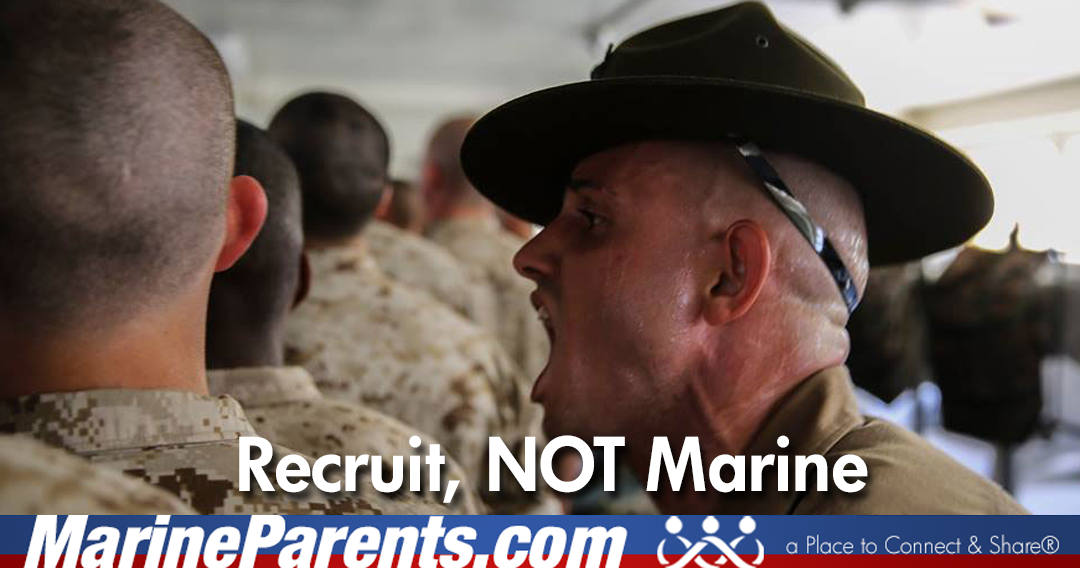 Your Recruit is a Recruit, Not a Marine